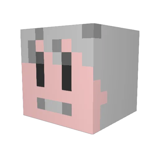 nico_se Minecraft avatar head, 3D render