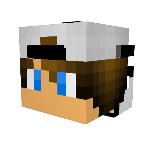 nicocabofassa Minecraft avatar head, 3D render