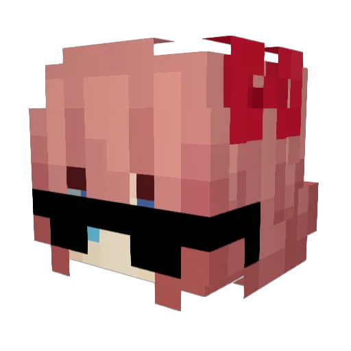 nicocas12 Minecraft avatar head, 3D render
