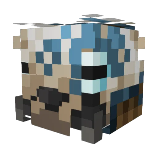 nicogai Minecraft avatar head, 3D render