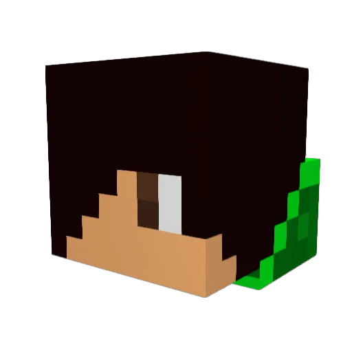 nicoh2015 Minecraft avatar head, 3D render