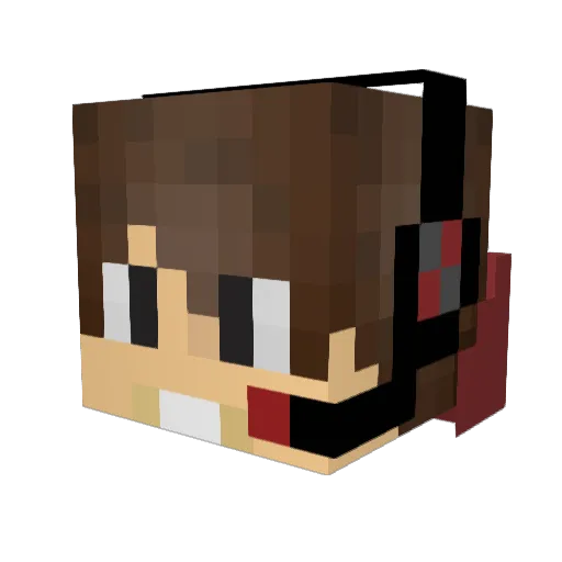 nicojss Minecraft avatar head, 3D render