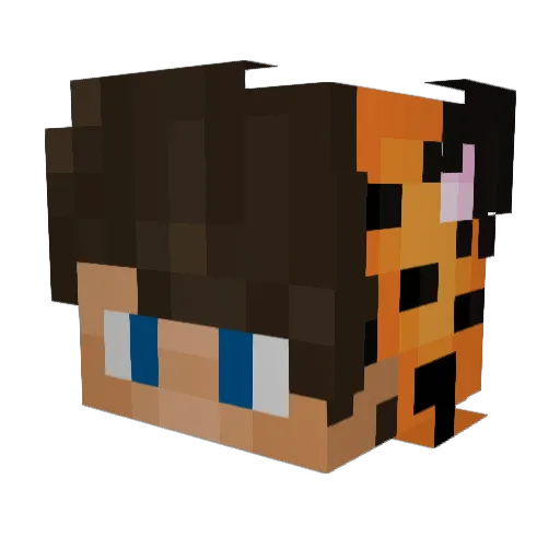 nicokyei Minecraft avatar head, 3D render