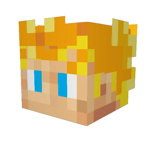 nicolas1731 Minecraft avatar head, 3D render