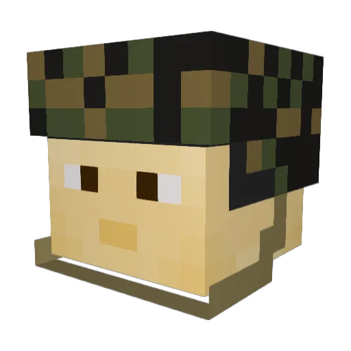 nicolas2020 Minecraft avatar head, 3D render