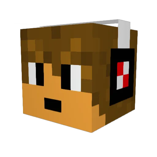 nicolas2701 Minecraft avatar head, 3D render