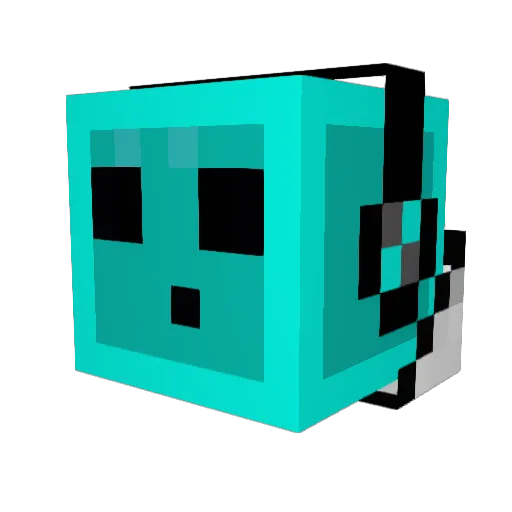 nicolasalute Minecraft avatar head, 3D render