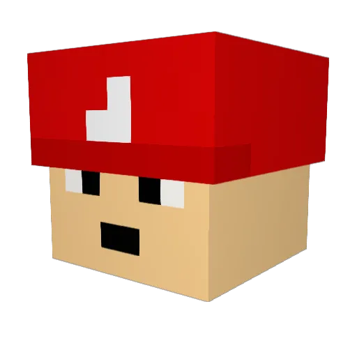 nicolasrua Minecraft avatar head, 3D render