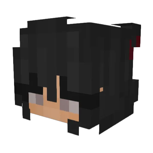 nicolebae Minecraft avatar head, 3D render