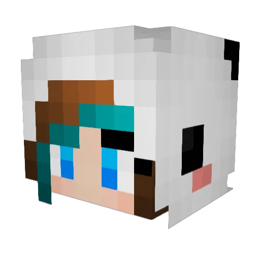 nicoleishere7 Minecraft avatar head, 3D render