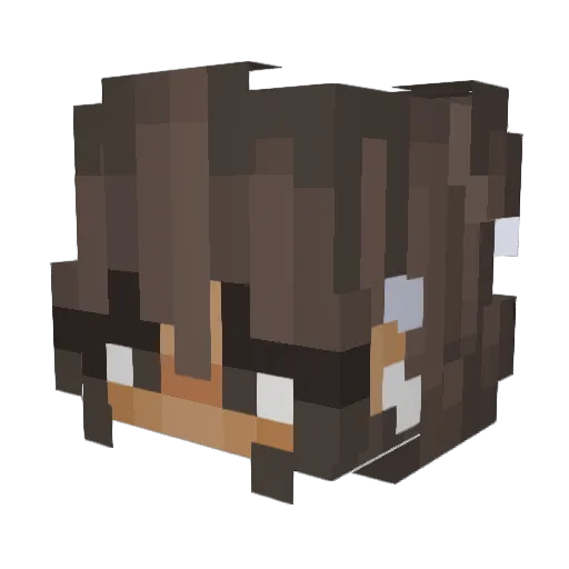 nicolemoon Minecraft avatar head, 3D render