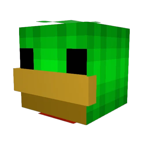 nicolocx Minecraft avatar head, 3D render