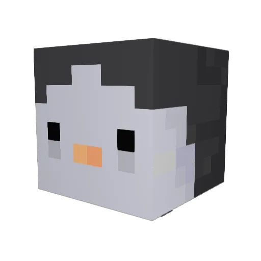 niconchita Minecraft avatar head, 3D render