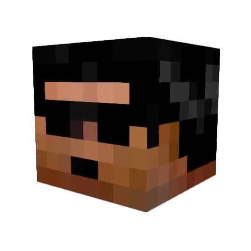 niconico28 Minecraft avatar head, 3D render