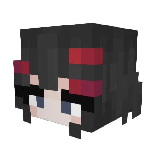 nicoonia Minecraft avatar head, 3D render