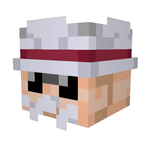 nicop971 Minecraft avatar head, 3D render