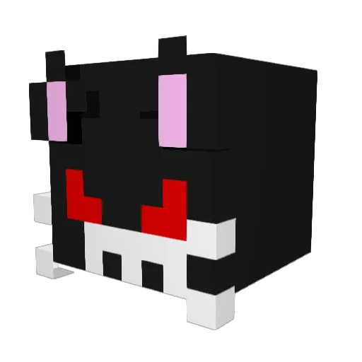 nicopawz Minecraft avatar head, 3D render