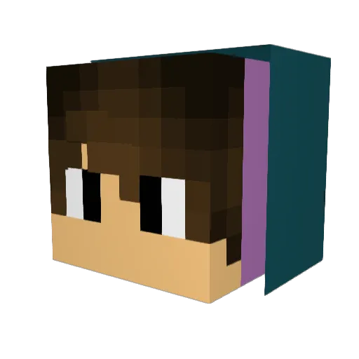 nicordero Minecraft avatar head, 3D render