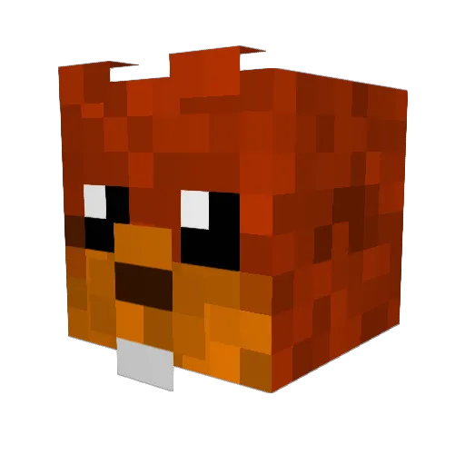 nicos2526 Minecraft avatar head, 3D render