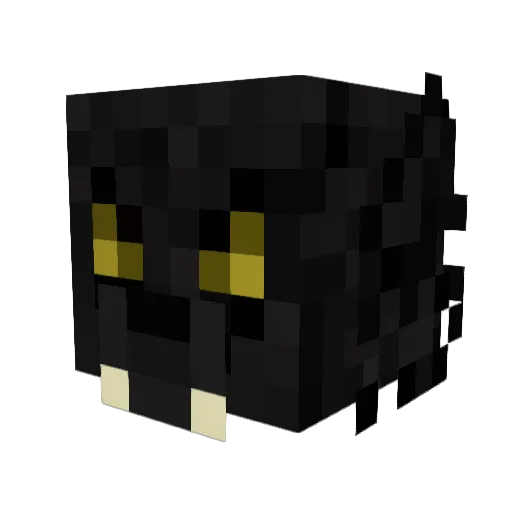nicotatou Minecraft avatar head, 3D render