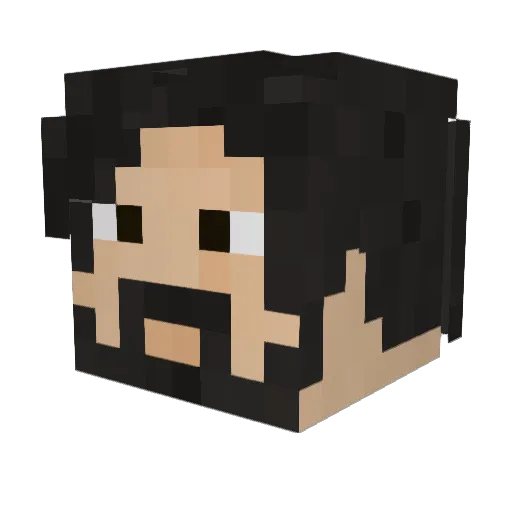 nicotheviking Minecraft avatar head, 3D render