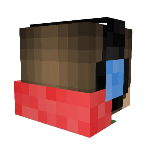 nicotremblay Minecraft avatar head, 3D render
