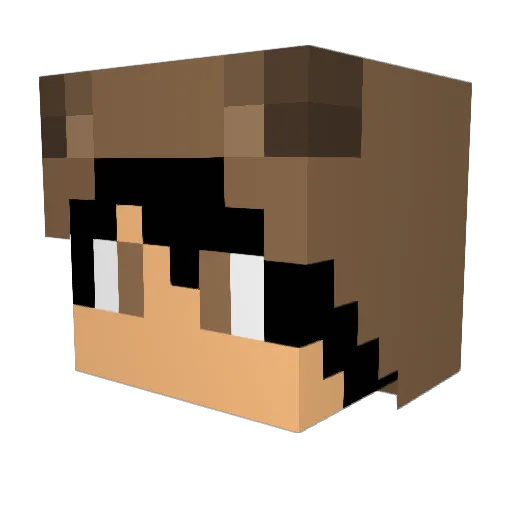 nicove8 Minecraft avatar head, 3D render