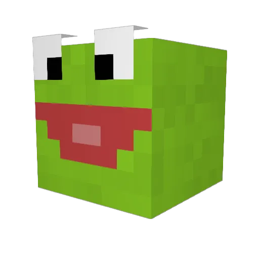 nicovogel Minecraft avatar head, 3D render