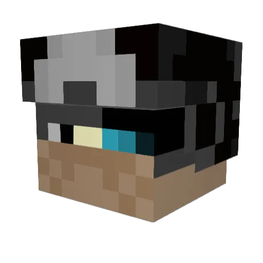 nicrj04 Minecraft avatar head, 3D render