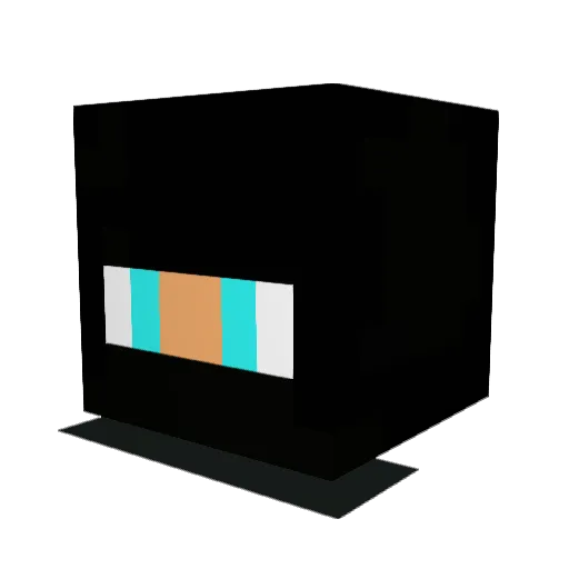 nicrr Minecraft avatar head, 3D render