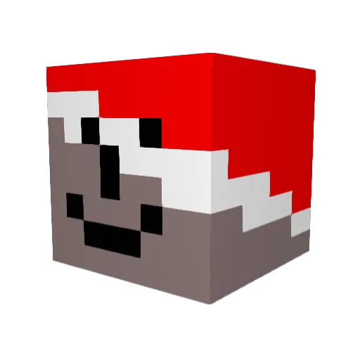 niczeug Minecraft avatar head, 3D render