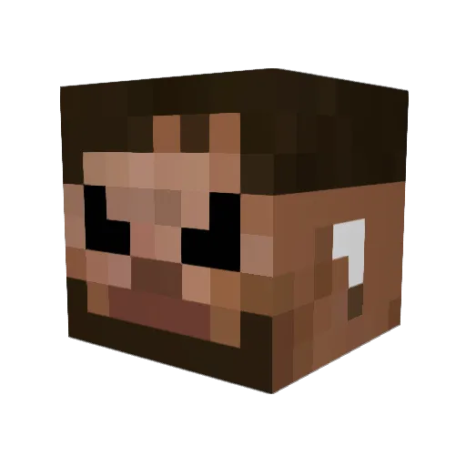 niczorr Minecraft avatar head, 3D render