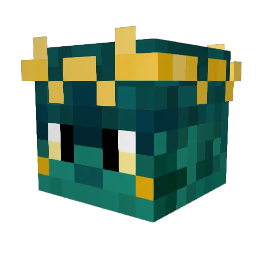 nide02 Minecraft avatar head, 3D render
