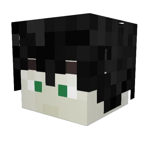 nidmb Minecraft avatar head, 3D render