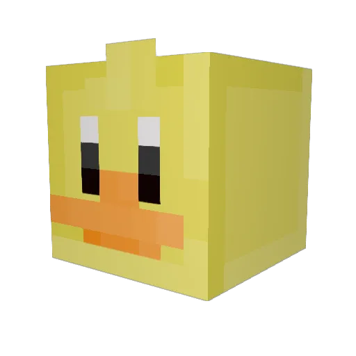 nidromix Minecraft avatar head, 3D render