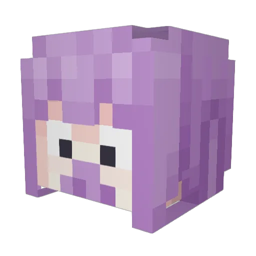 nieaaa Minecraft avatar head, 3D render