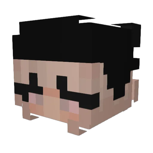 niehejter Minecraft avatar head, 3D render