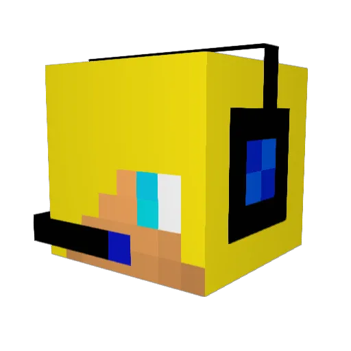 niel357 Minecraft avatar head, 3D render