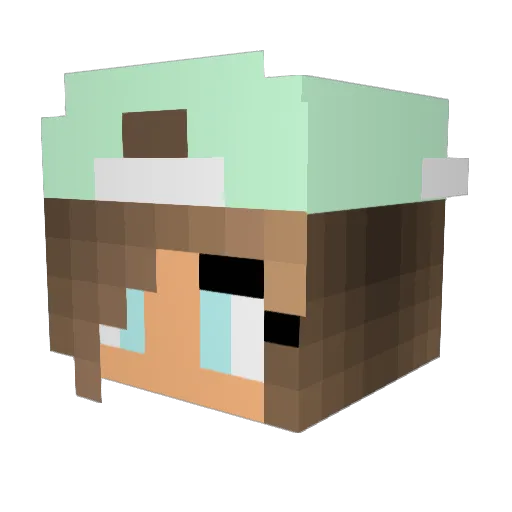 niels69 Minecraft avatar head, 3D render