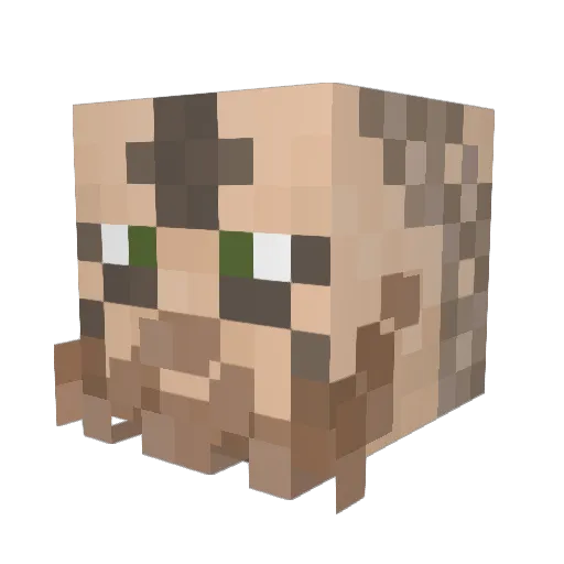 nielskepilske Minecraft avatar head, 3D render