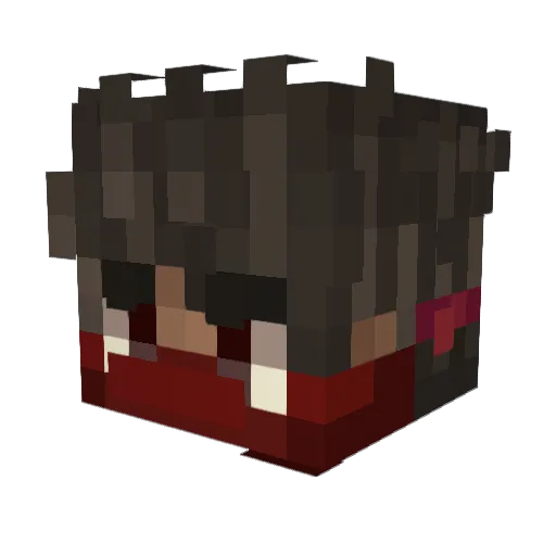 niemieeeeeecec Minecraft avatar head, 3D render