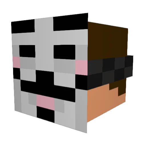 niemschl Minecraft avatar head, 3D render