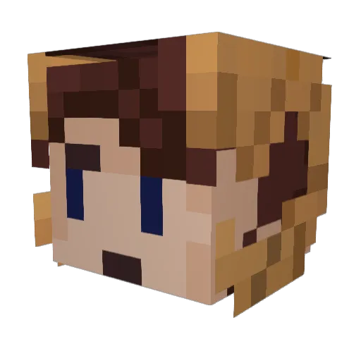 nienke04 Minecraft avatar head, 3D render