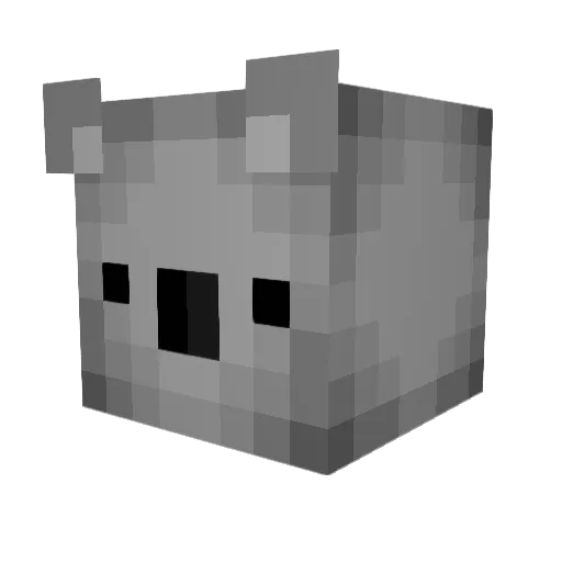 nietFlynn Minecraft avatar head, 3D render