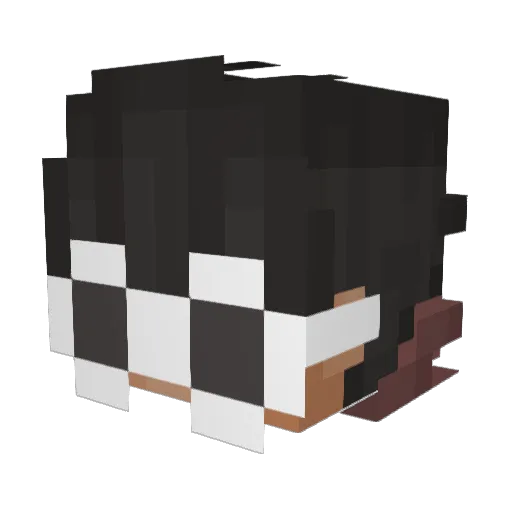 nif2 Minecraft avatar head, 3D render
