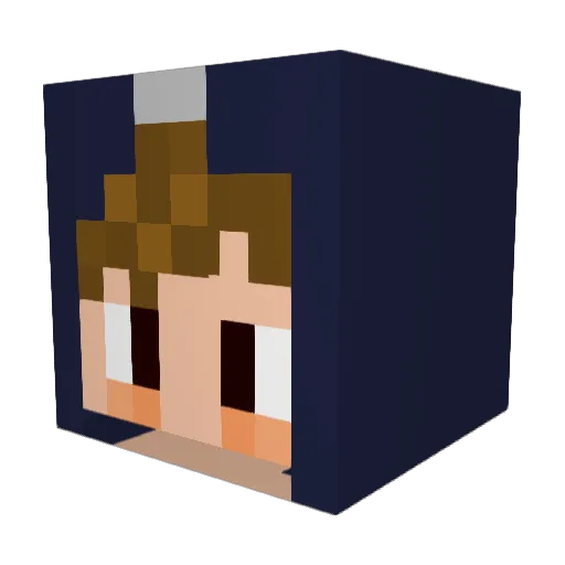 nifadj Minecraft avatar head, 3D render