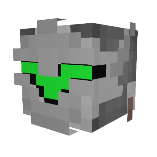 niftyAims Minecraft avatar head, 3D render