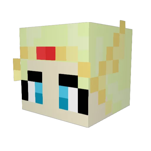 niftynameless Minecraft avatar head, 3D render
