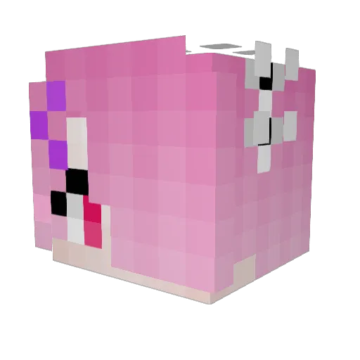 nifuram Minecraft avatar head, 3D render