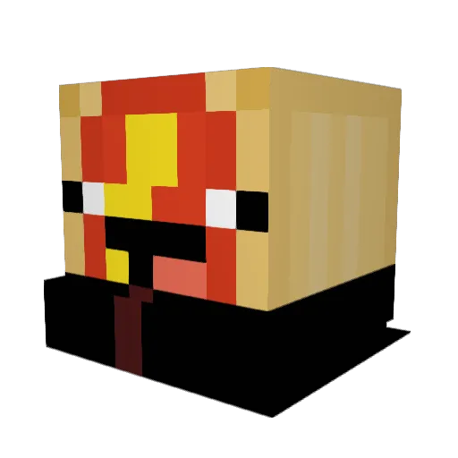 nigchu Minecraft avatar head, 3D render